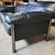 Pierluigi Cerri sofa model Pause signed Poltrona Frau in Black leather Design