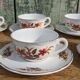 Set of six Digoin cups, Trouvère model