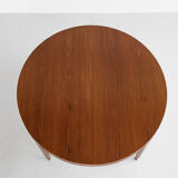 Midcentury Danish round dining table in teak by Severin Hansen for Haslev 1960s