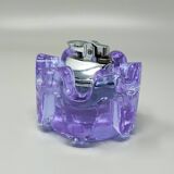 1970s Stunning Purple Smoking Set By Antonio Imperatore in Murano Glass. Ma