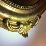 Oval mirror Louis XVI gold leaf