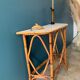 Vintage rattan console