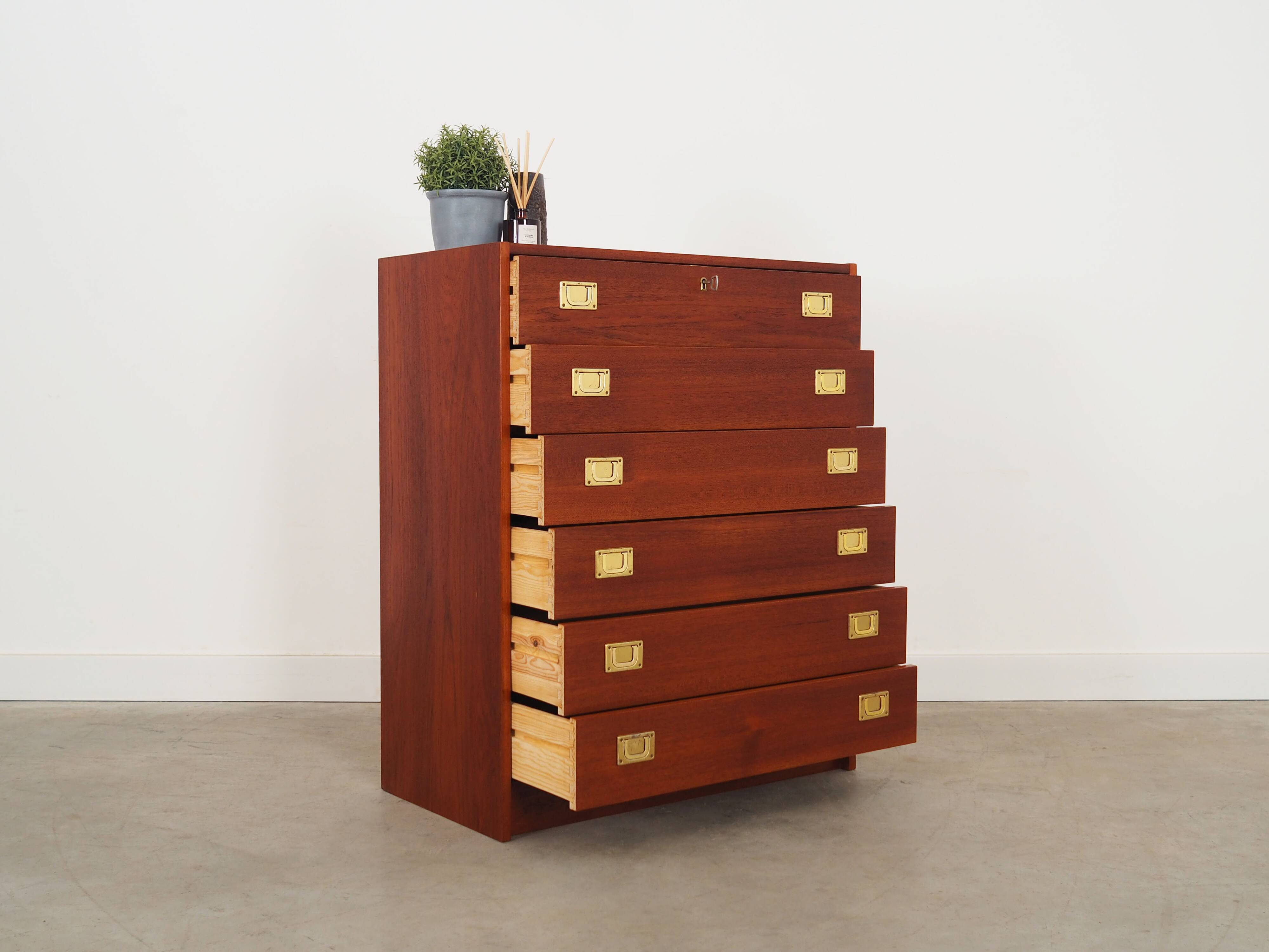 Teak chest of drawers, Danish design, 1960s, production: Denmark