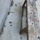 Wooden carpenter's workbench with iron and wooden vice