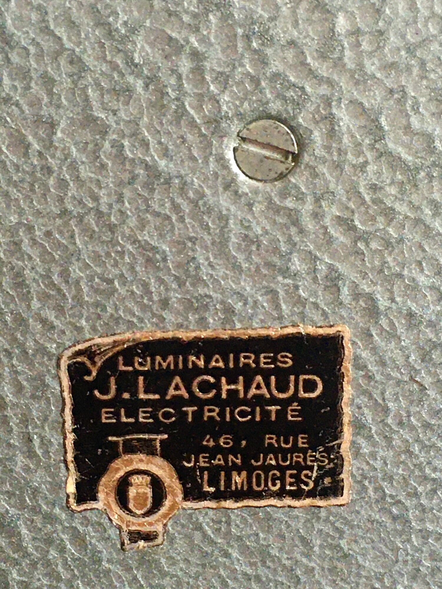 Vintage wall lamp Aluminor 50s