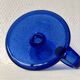 Persian blue blown glass candle holder