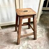 Dark wood stool
