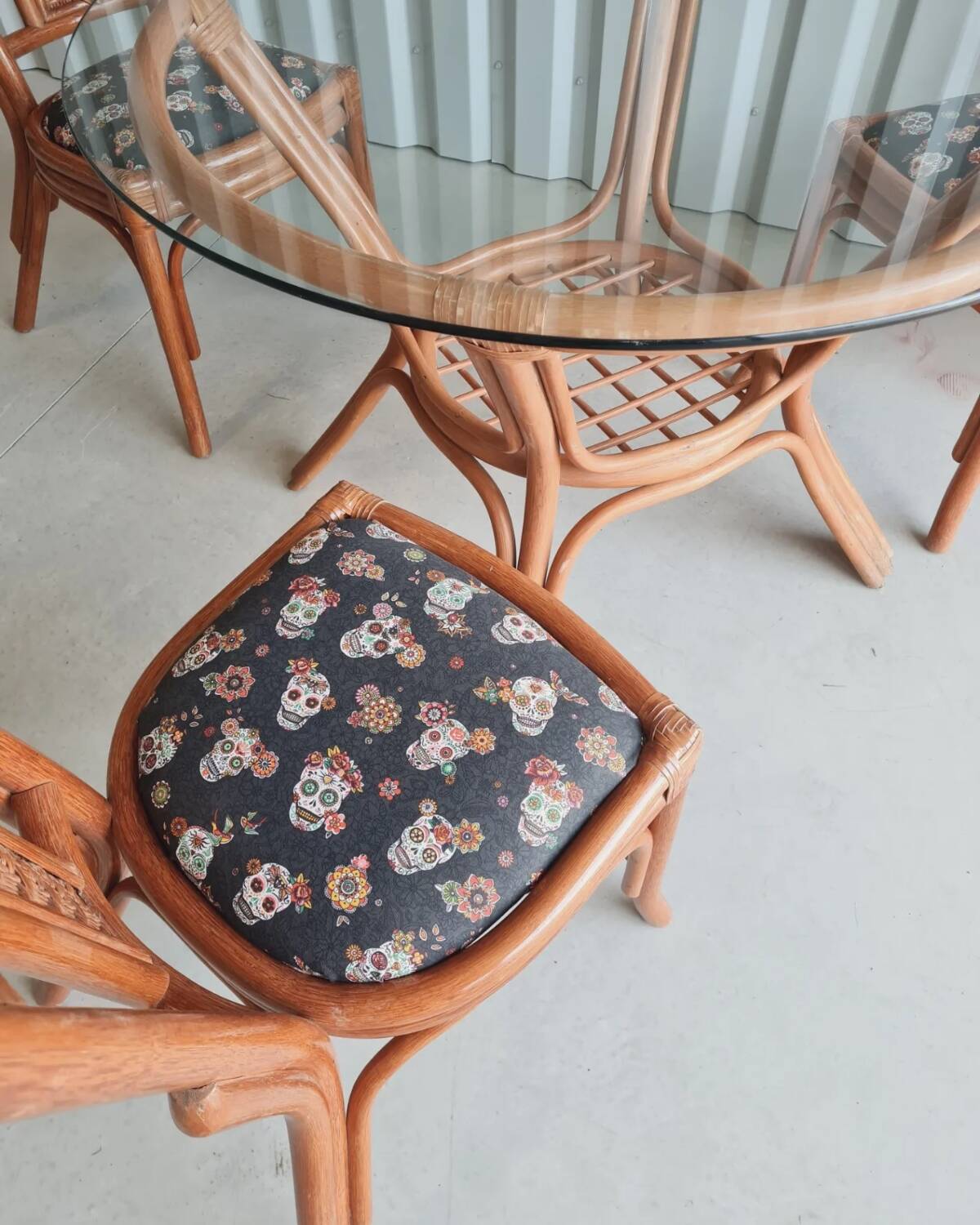 Rattan garden furniture