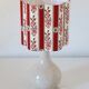 Flower-shaped lampshade Flora "red overmount"