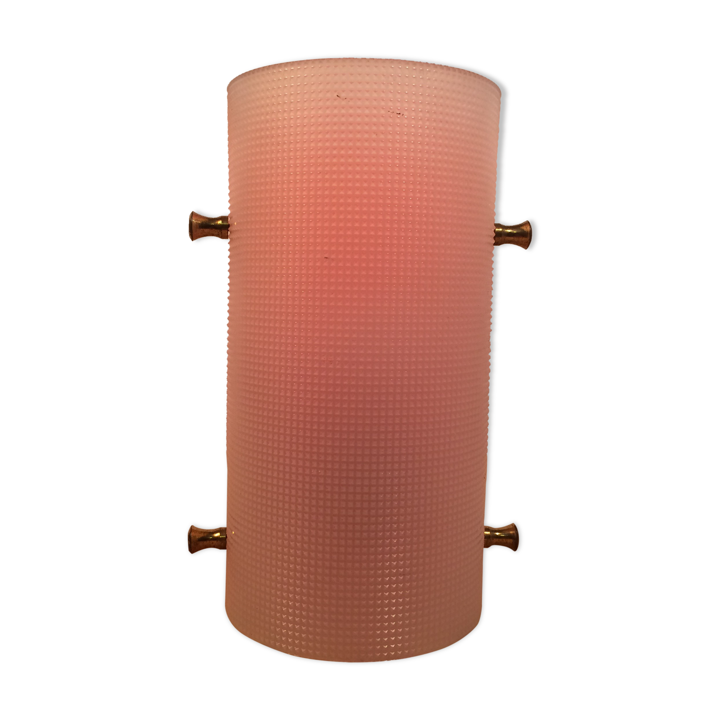 Orange lamp space age 70s cylindrical