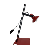 Lampe de bureau modulable, grillage rouge