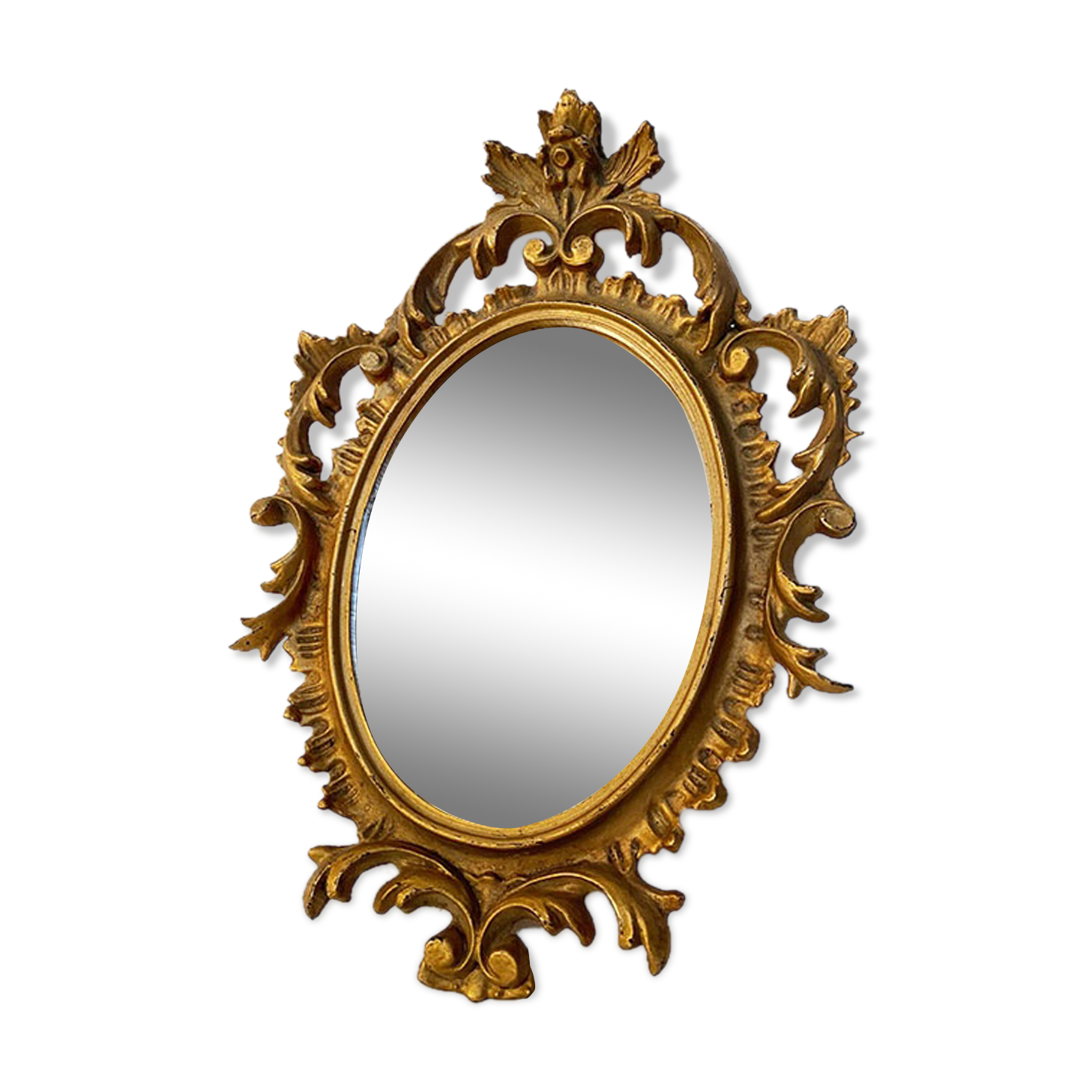 Golden mirror - 28x19cm