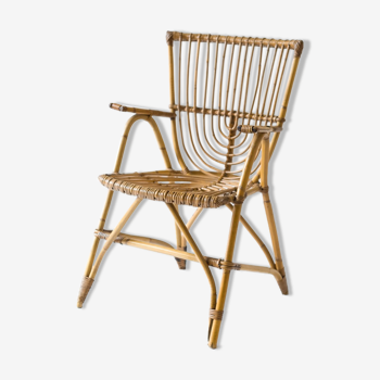 Rattan office chair