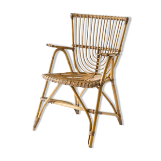 Rattan office chair