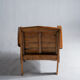 Asian armchair in upcycled wooden slats