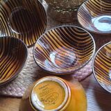 Set of 6 Sarreguemines cups