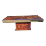 Rectangular coffee table Hervé Chapuis - 1970s