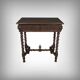 Small walnut desk, Henri II style – late 19th century