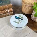 Round porcelain box "bird"