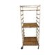 Vintage industrial cart / multi-level display / shelf on wheels