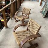 Pair of  armchairs  Vibo Vesoul, France 1930s