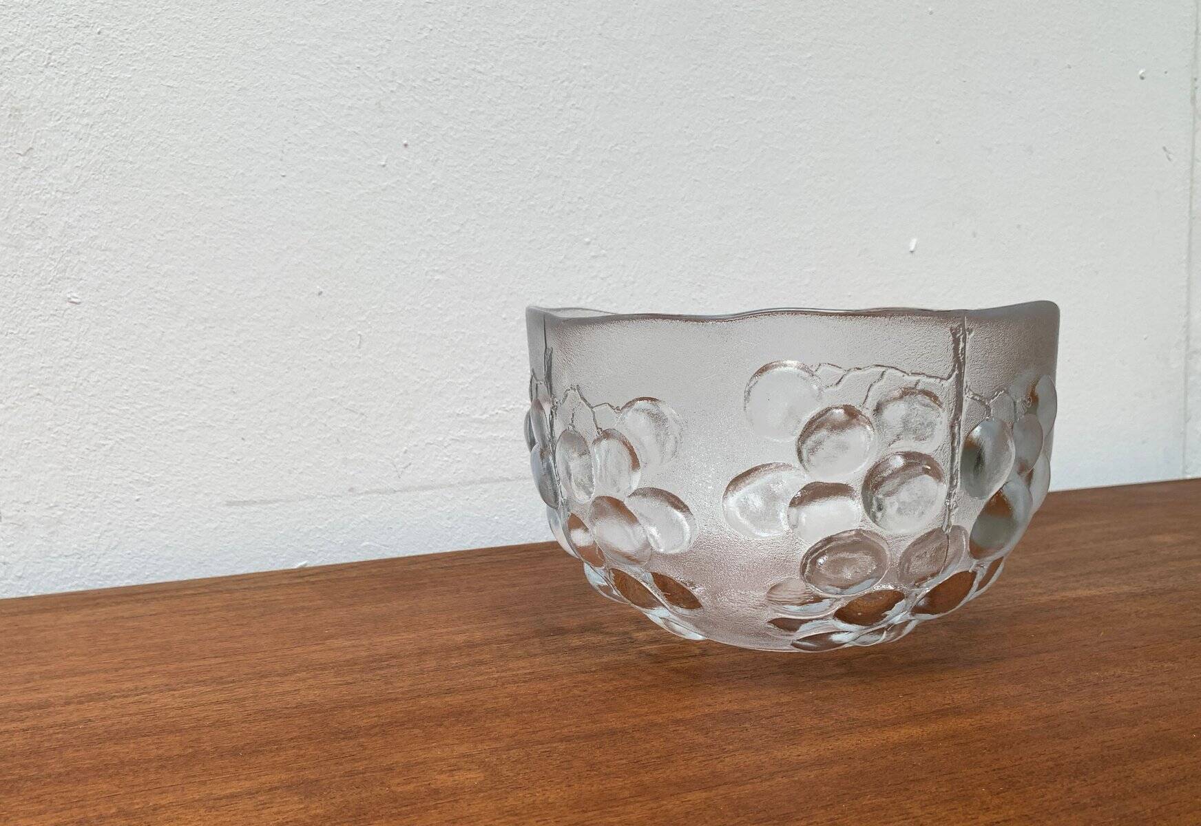 Bol en verre suédois vintage par Ann Wärff pour Kosta Boda, années 1970