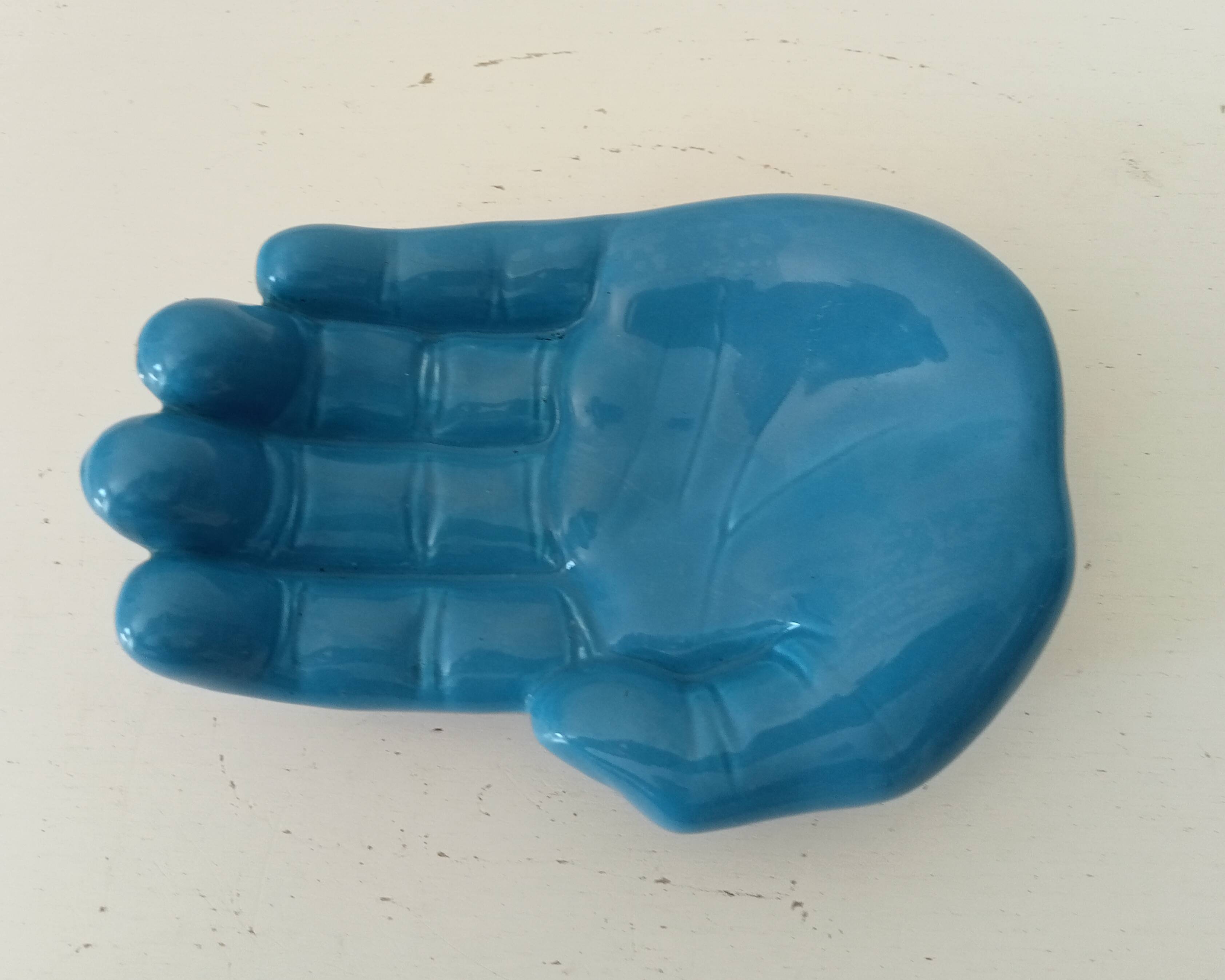Vintage ceramic "Hand" empty pocket from the 80s