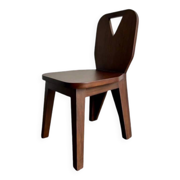 Massive, dark retro brutalist chair (several in stock)