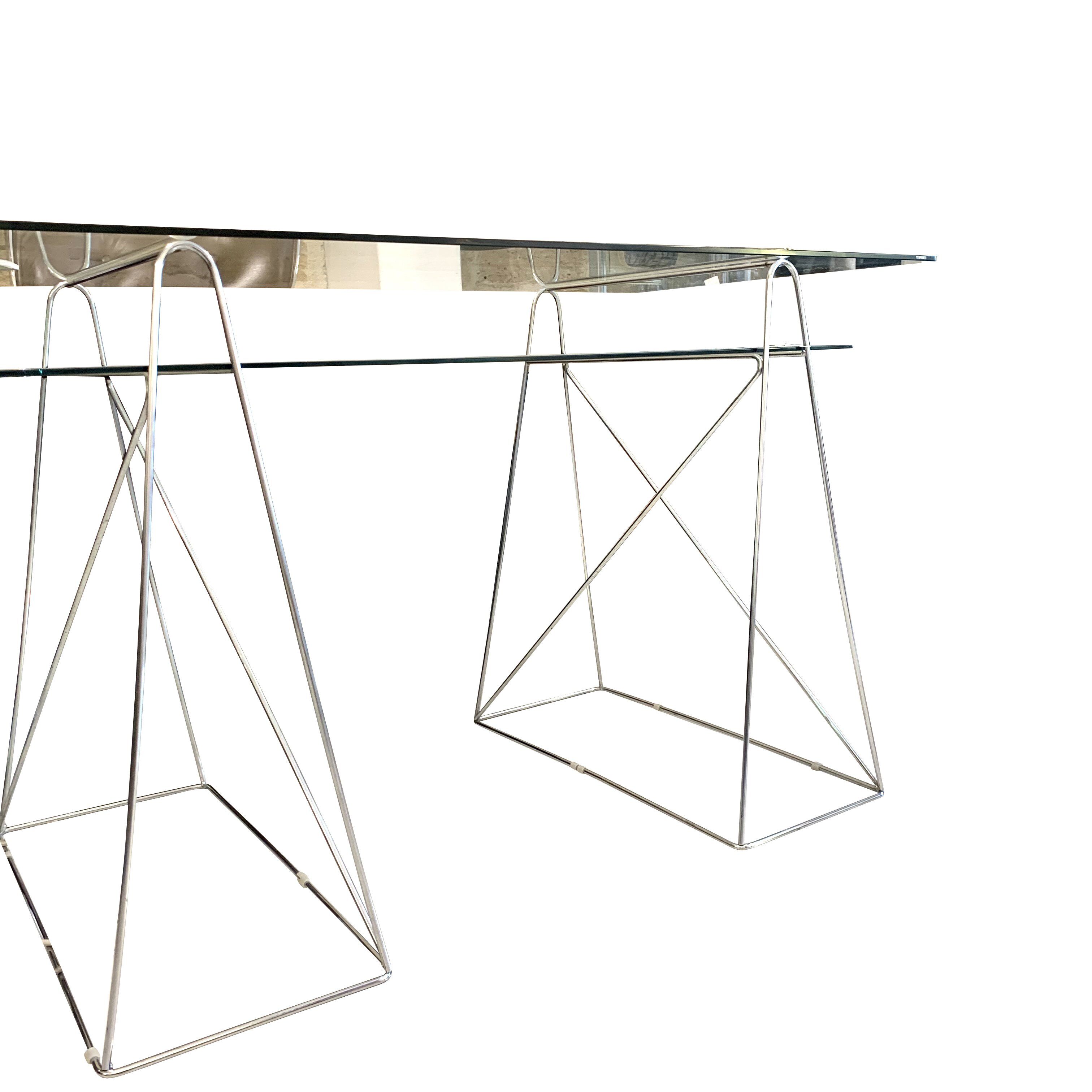 Office 1980s metal and glass