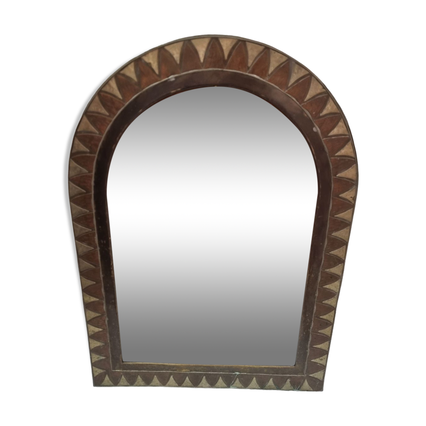 Oriental copper mirror 60x43cm