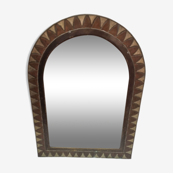 Oriental copper mirror 60x43cm