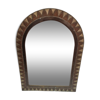 Oriental copper mirror 60x43cm