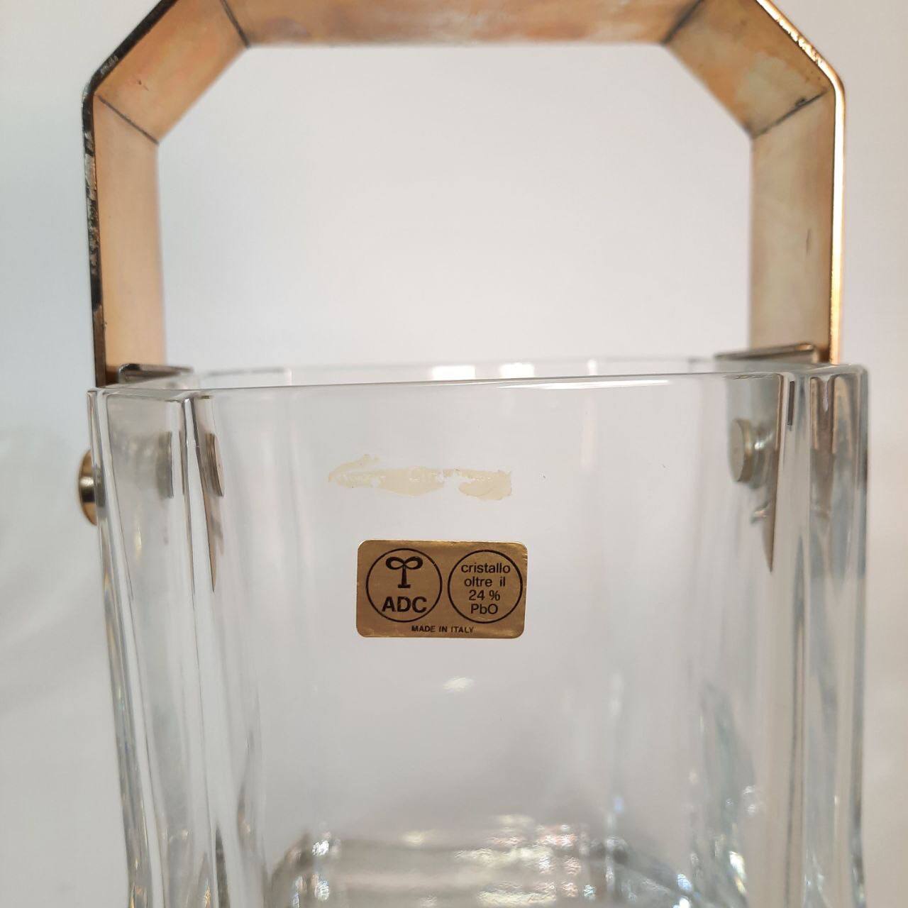 Servizio 11 Bicchieri con portaghiaccio, Tumbler Designer Cini Boeri Per Arnolfo Di Cambio.