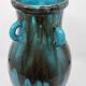 Primavera Vase for Spring in French Art Deco blue ceramic