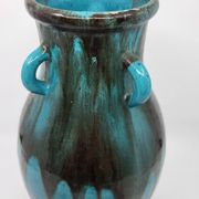 Vase Primavera pour le Printemps en céramique bleu Francais Art Déco