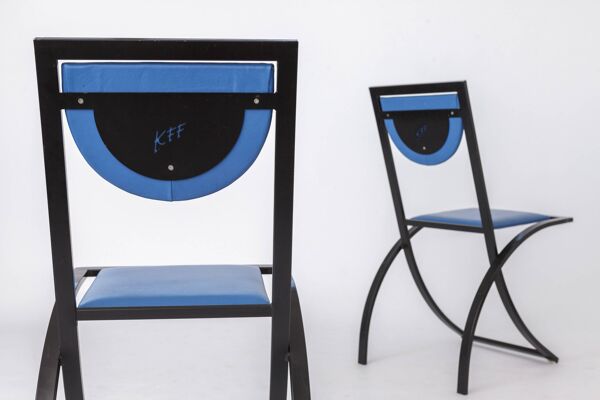 7 chaises de salle à manger par Karl Friedrich Förster pour KFF Allemagne, années 1980, lot de 7