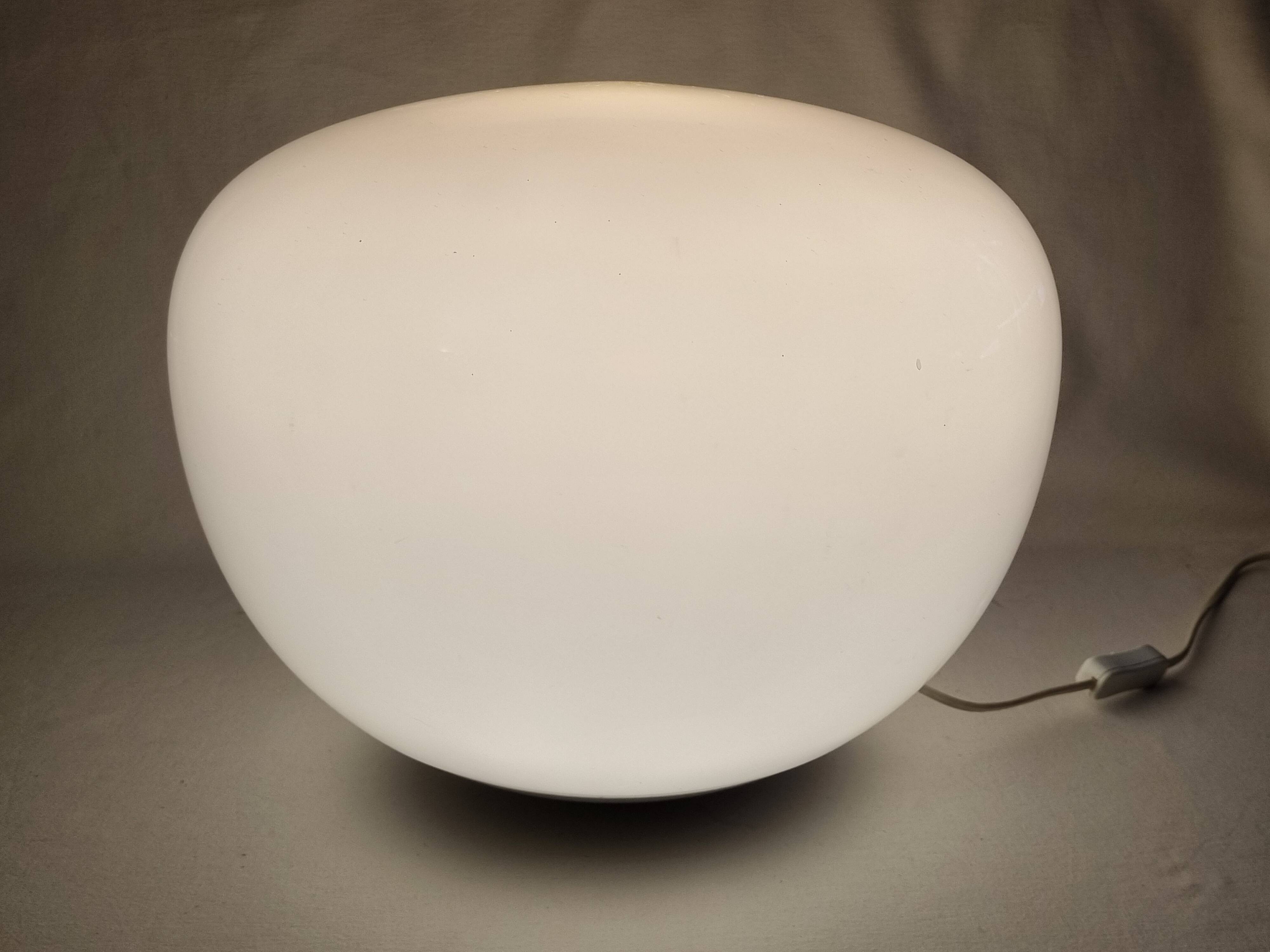 Jonisk floor lamp, designed by carl öjerstam, pebble shape in polycarbonate 38 cm
