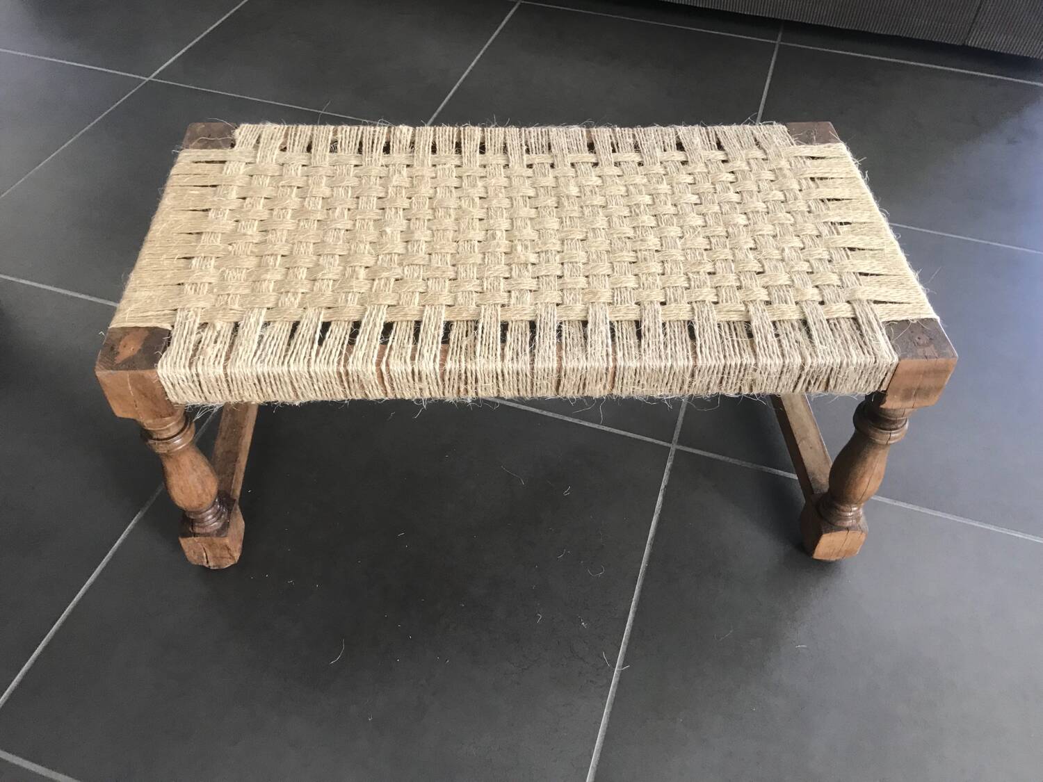 Banc bois et corde