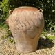 Ancient terracotta pottery jar from the 19th century.