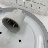 Square molded glass ceiling light with relief