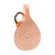 Speckled pink glass vase