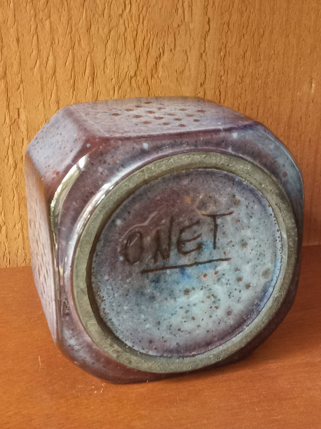 Vase by Daniel Chaponet, signed Onet, 1980s