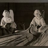 Bernard Darot photograph, 20th century, tomb of Francis II, two angels