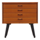 Commode en teck, design danois, années 1970, production : Danemark