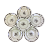 Lot of 6 soup plates Gefle Sweden model Anglo