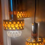 3-light ceiling chandelier RAAK space-age 1970