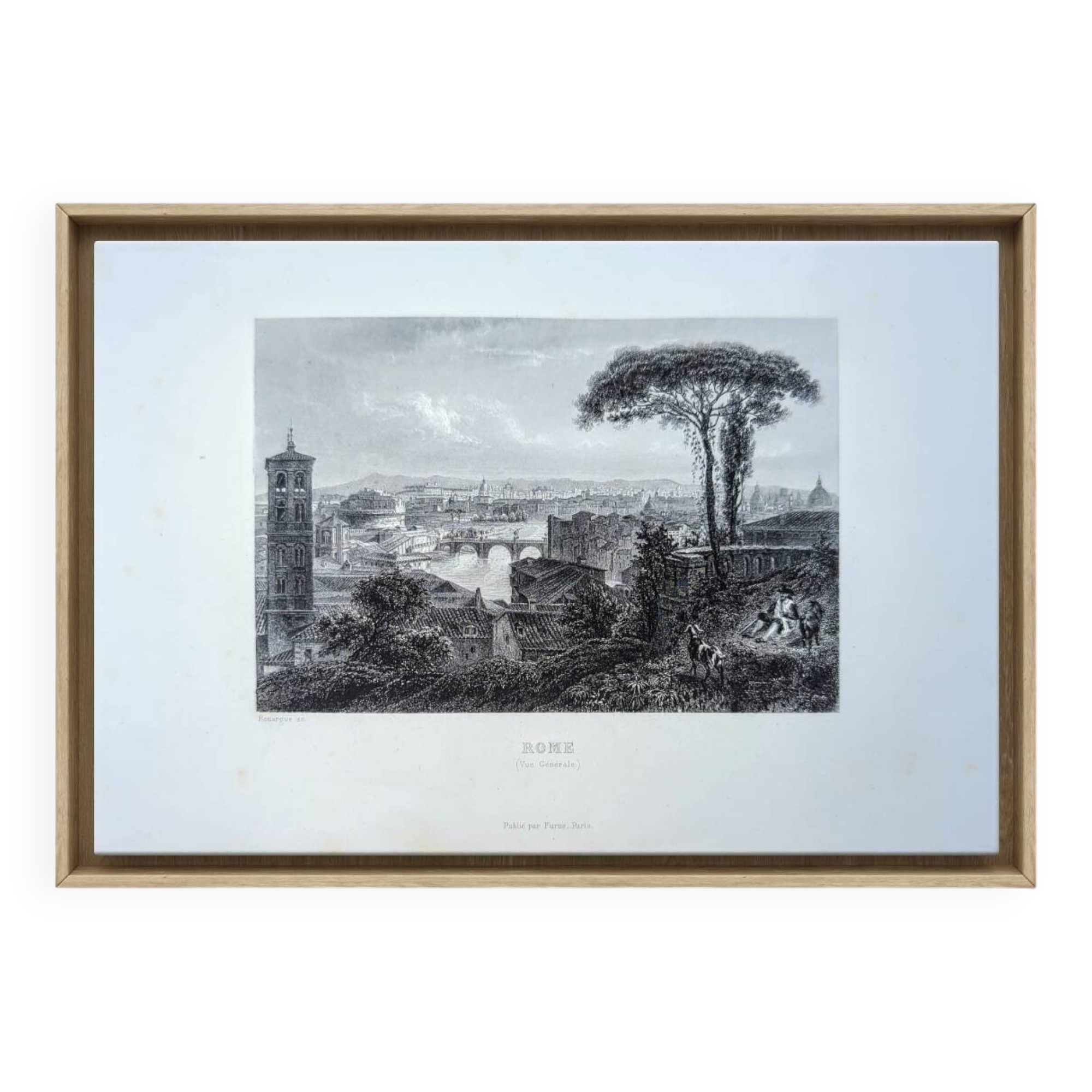 Gravure de Rome, 1841