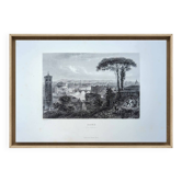 Rome, Italy, Vintage Engraving, 1841 Authentic.
