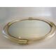 Elegant Round Gold Murano Mirror, Barovier Style