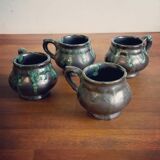 Set of 4 Vallauris type cups